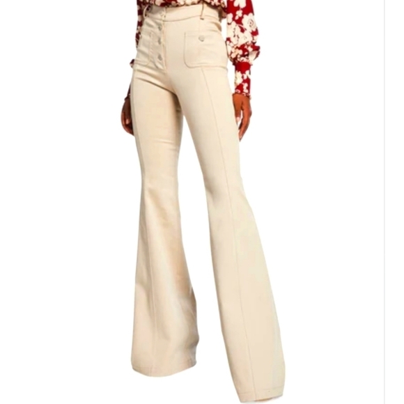 Alexis Helene Flared button fly long highwaist size S flaw - Picture 1 of 9